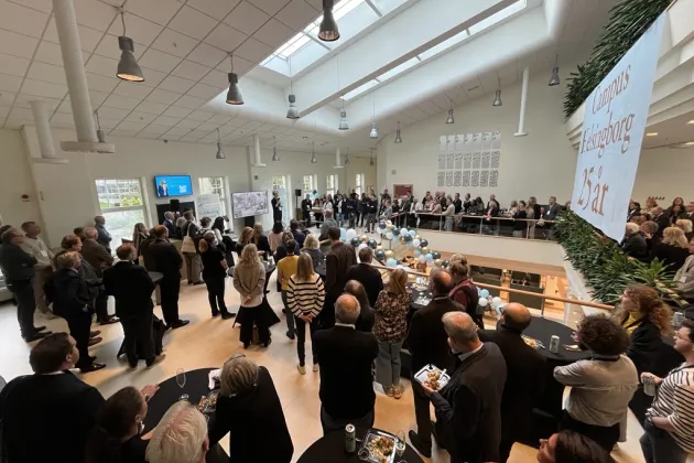 Gäster på jubileumsdag på Campus Helsingborg